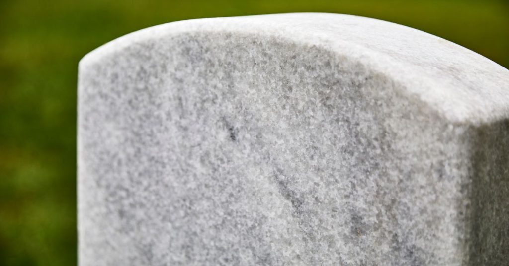 cleaning marble headstones