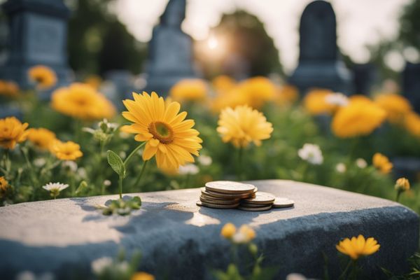 why do people put coins on gravestones